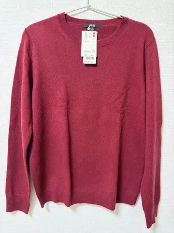 [ 미사용 택 포함 ] UNIQLO 캐시미어 100% 크루넥 스웨터 XL