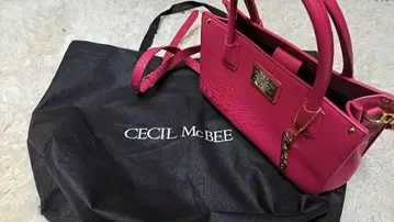 CECIL McBEE 핑크 토트백