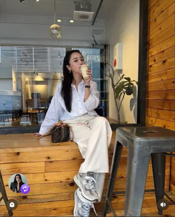 AJUGA. 노턱 스마트 와이드 팬츠