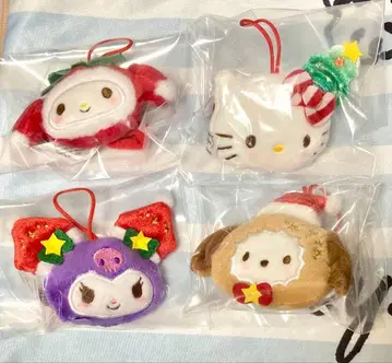산리오 2025 크리스마스 마스코트 오너먼트 키티 외 4종 세트