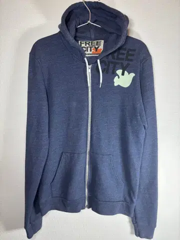 FREE CITY 집업 후드티 M 네이비