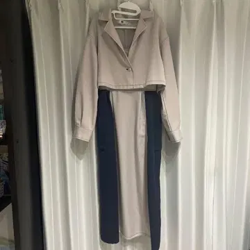 베이지 네이비 셋업