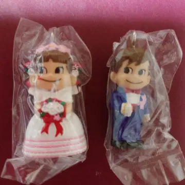 [ 새상품 미개봉 ] 후지야 페코짱 신랑 신부 키링 세트