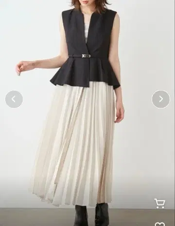 벨티드 페플럼 스위칭 원피스 snidel 블랙 0 S 사이즈