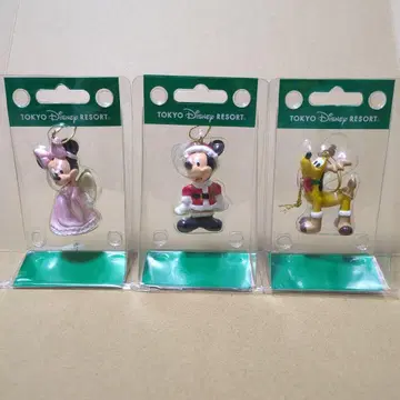 디즈니 크리스마스 오너먼트 미키 미니 플루토 피규어