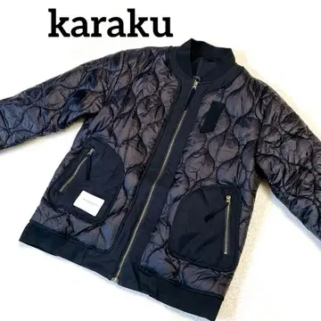 [ 새상품급 ] karaku 퀼팅 충전솜 플라이트 자켓