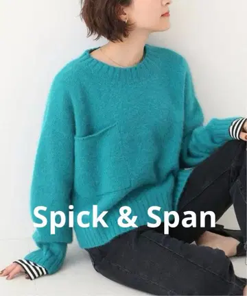 [ Spick & Span ] 폭스 혼방 크롭 풀오버 ( 완판템 )