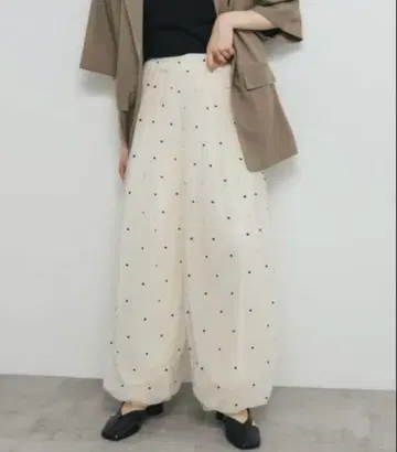 KBF 플로키 도트 튤 벌룬 팬츠