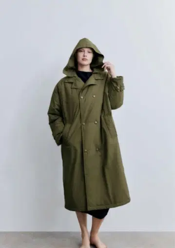 ZARA 롱 코트 모즈 코트