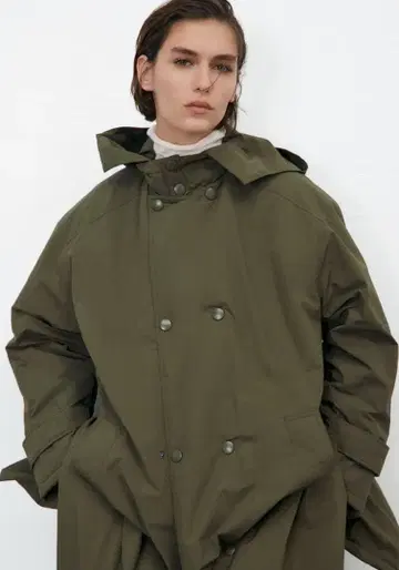 ZARA 롱 코트 모즈 코트