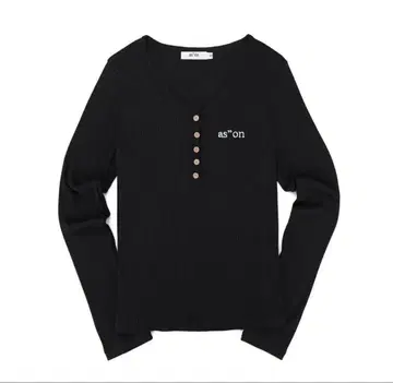 ason 아존 블랙 긴팔 티셔츠