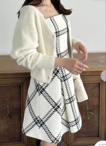 SNIDEL [WEB 한정판] 로빙 체크 미니 원피스