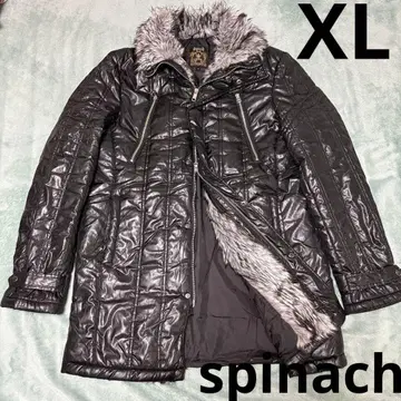 00s Spinach 더블 지퍼 퍼 충전솜 자켓 y2k XL