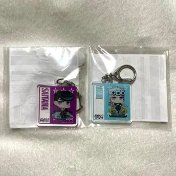 죠죠 월드2 지역 한정판 아크릴 키링 죠르노 죠스케 2개 세트