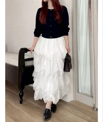 더즐린 랜덤 턱 벌룬 스커트 S