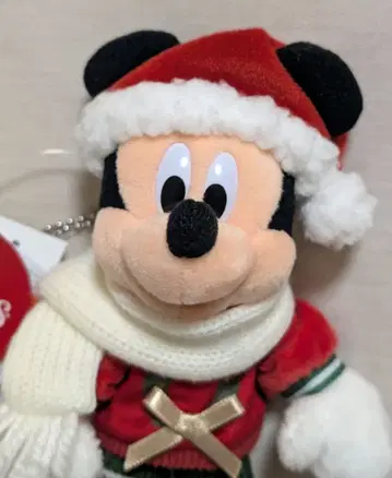미키 크리스마스 바 2025 머플러 인형 배지