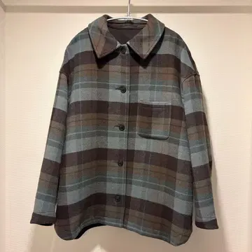 새상품 UNIQLO 오버 사이즈 숏 자켓 체크 무늬 3XL