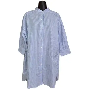 HK WORKS LONDON 셔츠 원피스 스트라이프 노카라