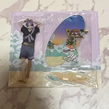 블루 록 문구 카페 아크릴 스탠드 미카게 레오