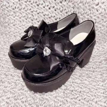 지뢰계 양산형 리본 비쥬 통굽