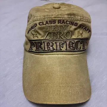 TEAM ZERO 월드 클래스 레이싱 캡 베이지