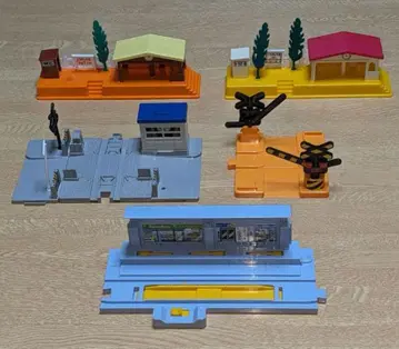 프라레일 역과 주변 부품 건널목 5종 세트