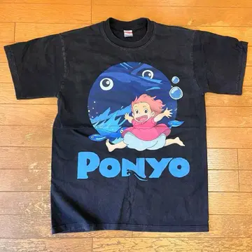 00s 벼랑 위의 포뇨 지브리 T셔츠 데드스탁 포뇨 영화T