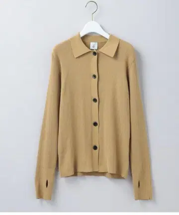 새상품, 미사용, 6 (로쿠) 리브 셔츠 가디건