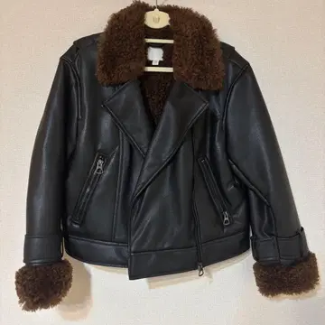 H&M 보아 가죽 자켓 M