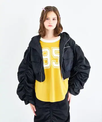 안나수이 NYC 샤카2 셔링 숏 MA-1 안나수이