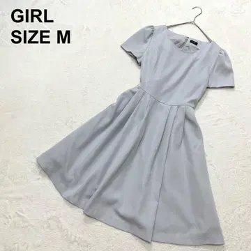 걸 턱 플레어 원피스 무릎 기장 페미닌 심플 경사 ( 1436
