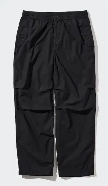 유니클로 카고 팬츠 파라슈트 팬츠 블랙
