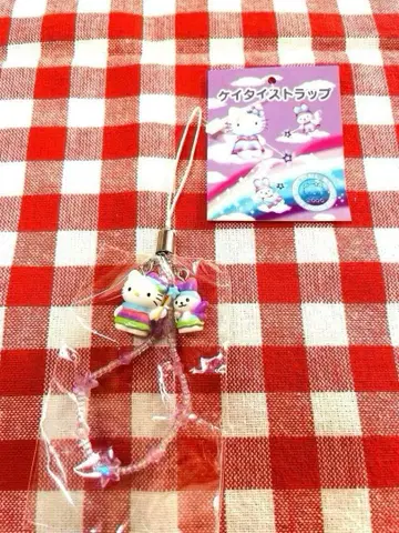 초레어 2000년 페어리 키티 핸드폰 스트랩 헤이세이 레트로