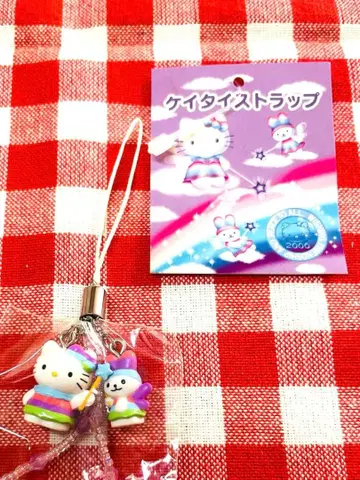 초레어 2000년 페어리 키티 핸드폰 스트랩 헤이세이 레트로
