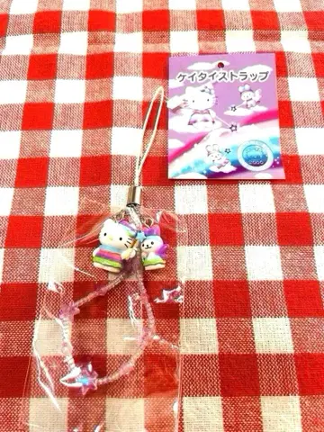 초레어 2000년 페어리 키티 핸드폰 스트랩 헤이세이 레트로
