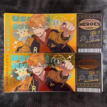HEROES Half Anniversary 티켓풍 카드 우사미 리토