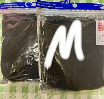새상품 유니클로 히트텍 크루넥T 와플 소재 긴팔 M 사이즈 2장 세트