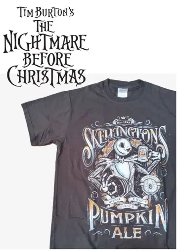 나이트메어 비포 크리스마스 빈티지풍 T셔츠