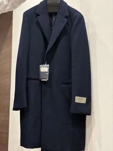 MERINOS 네이비 체스터 코트 XL