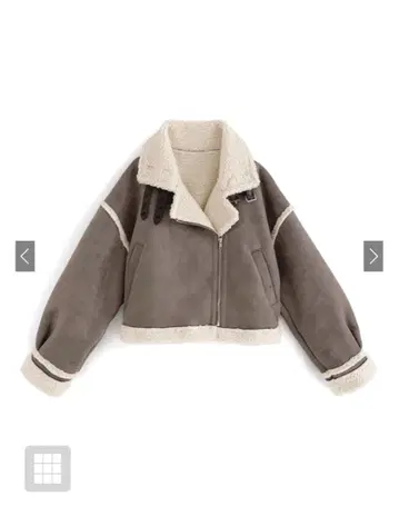 페이스 무스탕 라이더 자켓