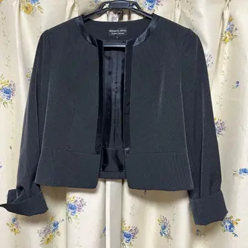 VERONICA ROYAL 노카라 자켓 15호 빅 사이즈 블랙