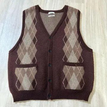 Perushiru 아가일 무늬 베스트 M