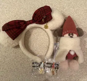 디즈니 머리띠 릴린린 봉제 인형 배지