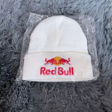 Red Bull 니트 모자 화이트