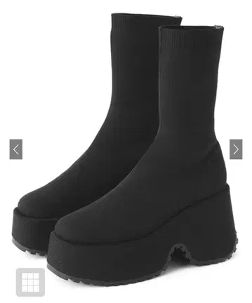 그레일 통굽 니트 미들 부츠 [zr1193]