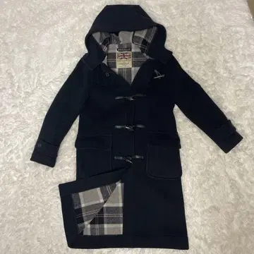 컨디션 최상 London Tradition x 쿠미교쿠 더플 코트 네이비