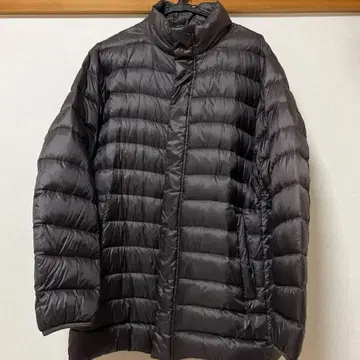 유니클로 다크 브라운 다운 코트