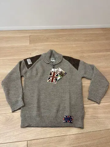 미사용 Peregrine 리브 터틀넥 스웨터 M 해리스 트위드