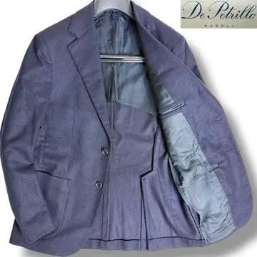 J7128 새상품급 데페트릴로 캐시미어 혼방 테일러드 자켓 네이비 46