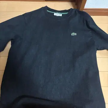 LACOSTE 블랙 롱 T셔츠 익스클루시브 에디션